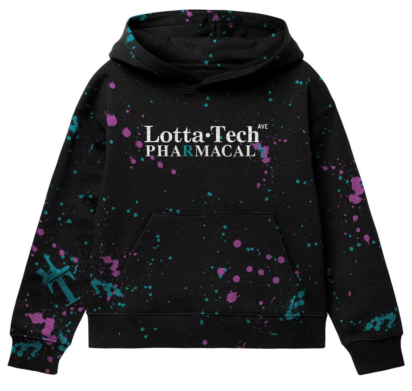 Juice Spill Pharmacal Black Hoodie
